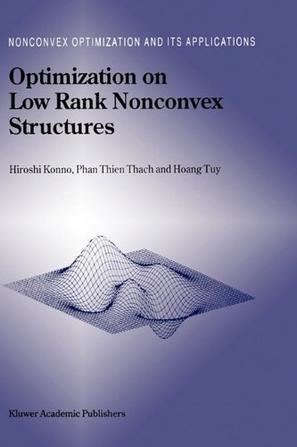 Optimization on low rank nonconvex structures