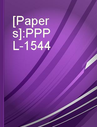 [Papers] PPPL-1544