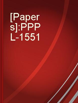 [Papers] PPPL-1551