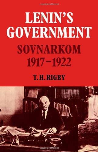 Lenin's government Sovnarkom 1917-1922