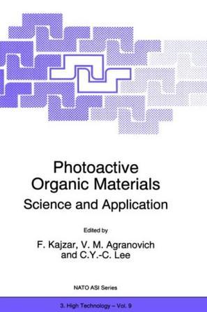 Photoactive organic materials science and applications