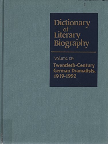 Dictionary of literary biography.