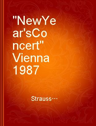 "New Year's Concert" Vienna 1987