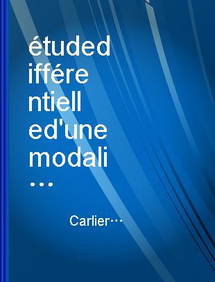 Étude différentielle d'une modalité de la créativité la flexibilité