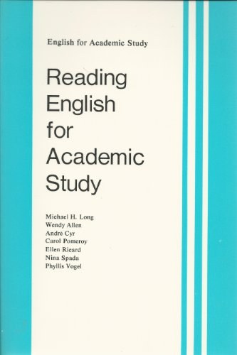 Reading English for academic study
