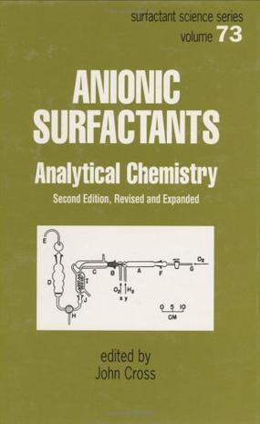 Anionic surfactants analytical chemistry