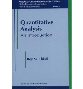 Quantitative analysis an introduction