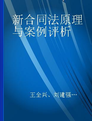 新合同法原理与案例评析