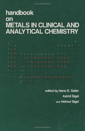 Handbook on metals in clinical and analytical chemistry
